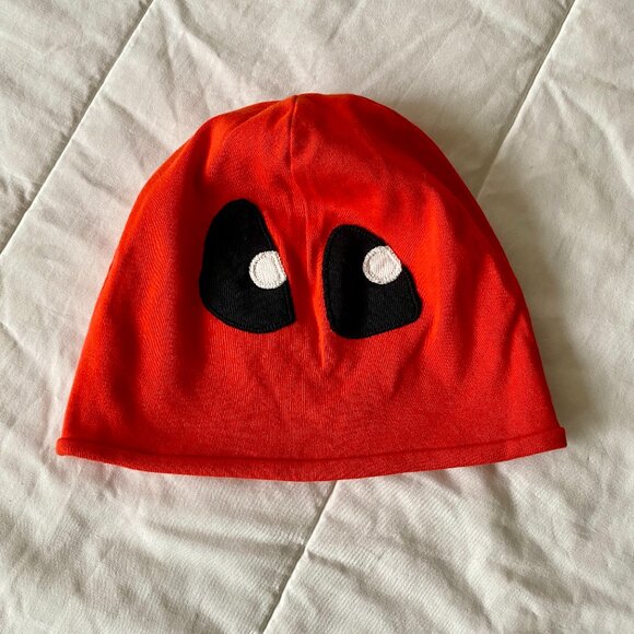 Hanna Andersson 100% Organic Cotton Hat Orange with Embroidered Black Eyes - Picture 1 of 7